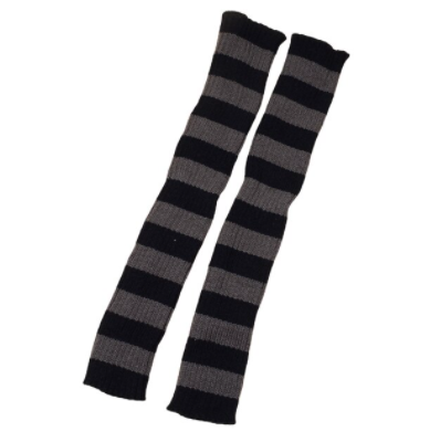 Goth Striped Women Leg Warmers