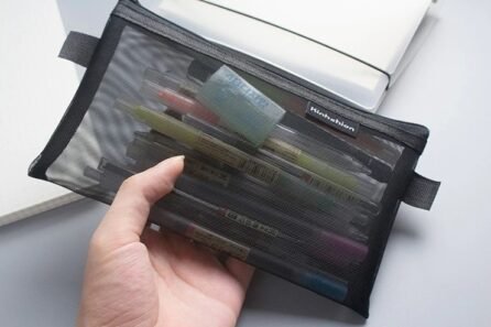Transparent Mesh Pencil Case