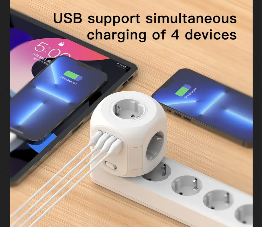 Rozetės šakotuvas su USB - Image 6